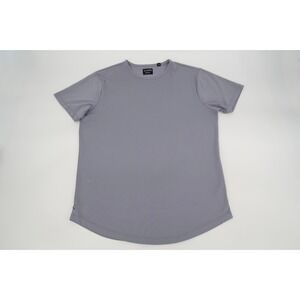 Cuts Clothing Mens XL Gray AO Curve Hem Tee Short Sleeve T-Shirt Crew Neck